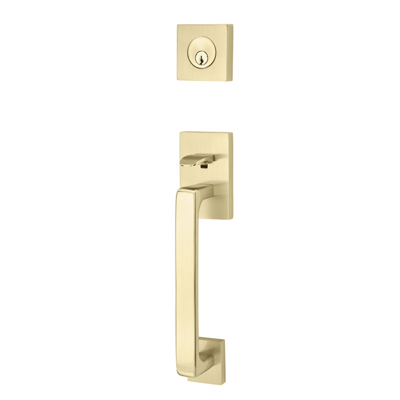 Emtek Baden Double Cylinder Keyed Entry Handleset Wayfair